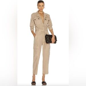 Mother The Fixer Play Date Jumpsuit In Birch XS